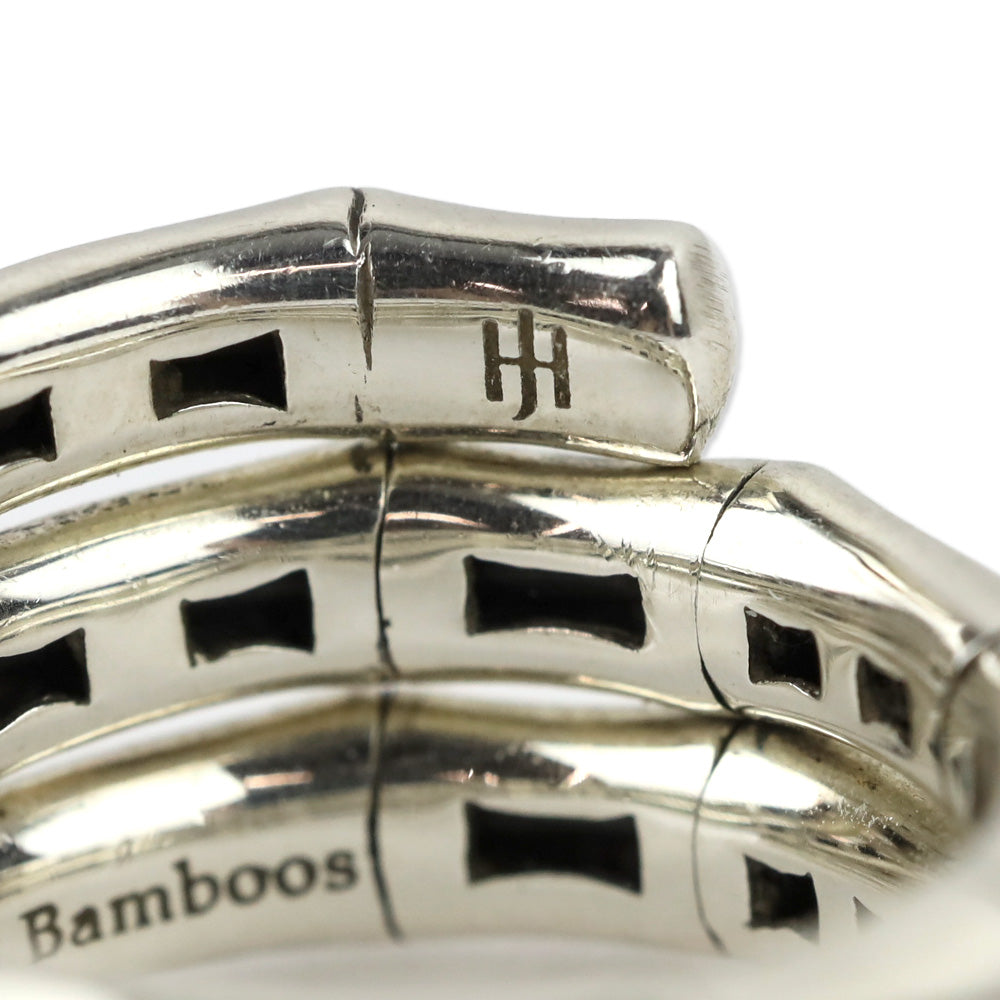 John Hardy Sterling Silver Bamboo Double Coil Ring