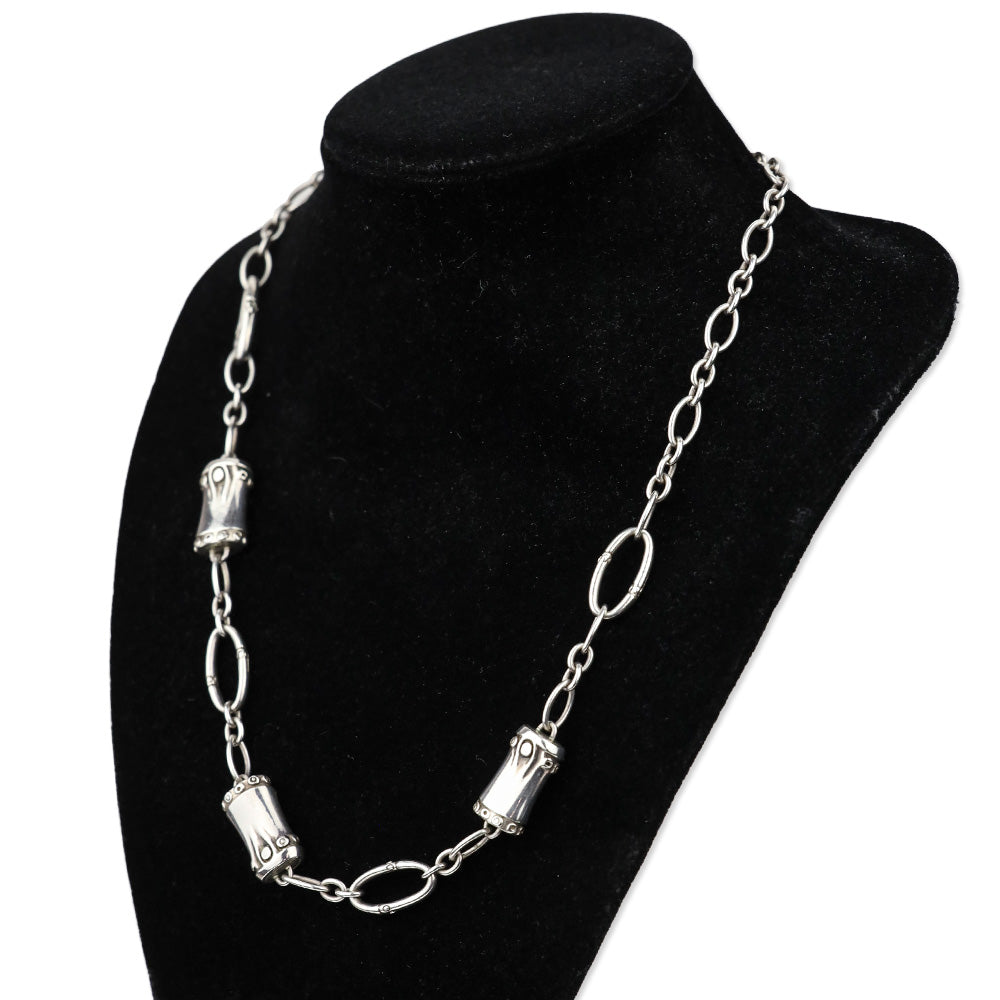 John Hardy Sterling Silver Bamboo Link Necklace