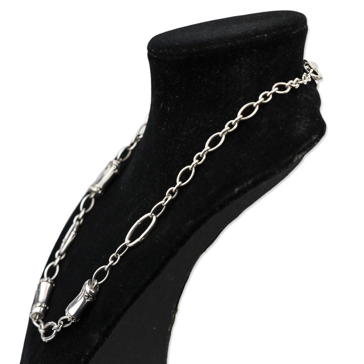 John Hardy Sterling Silver Bamboo Link Necklace