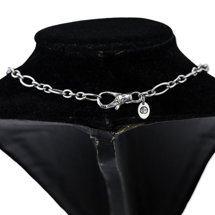 John Hardy Sterling Silver Bamboo Station Link Necklace