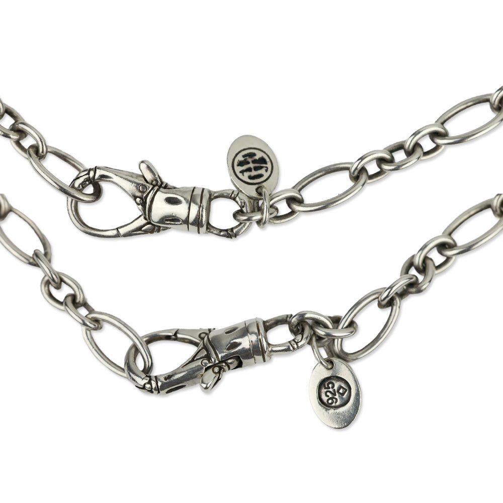 John Hardy Sterling Silver Bamboo Station Link Necklace