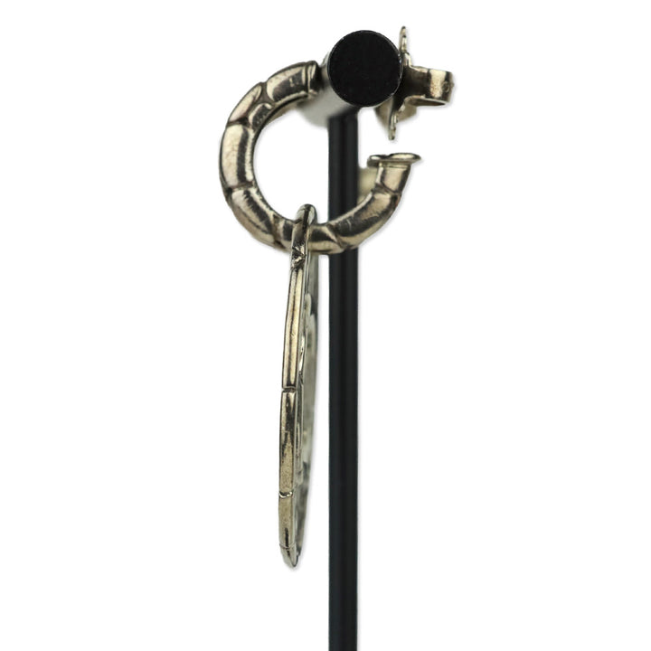 John Hardy Sterling Silver Kali Collection Nuansa Round Disc Drop Earrings