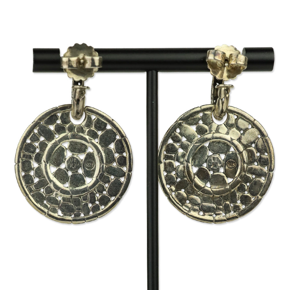 John Hardy Sterling Silver Kali Collection Nuansa Round Disc Drop Earrings