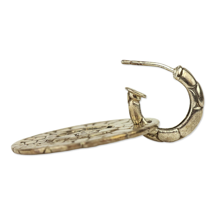 John Hardy Sterling Silver Kali Collection Nuansa Round Disc Drop Earrings