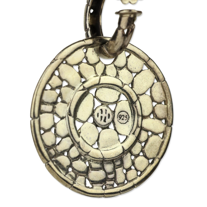 John Hardy Sterling Silver Kali Collection Nuansa Round Disc Drop Earrings