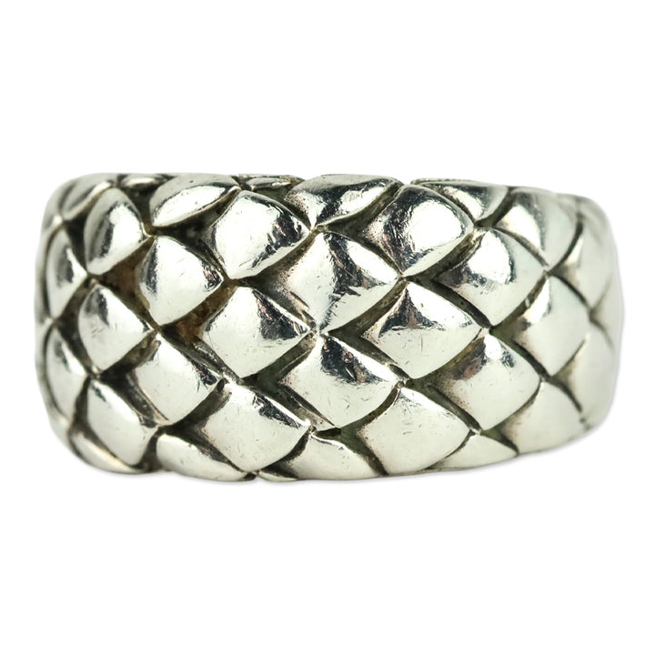 John Hardy Sterling Silver Legends Cobra Collection 11mm Band Ring