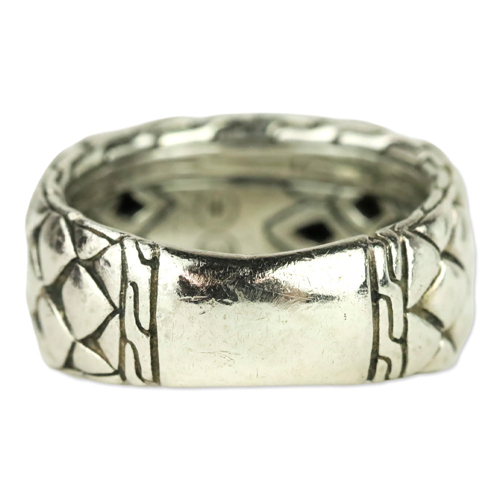 John Hardy Sterling Silver Legends Cobra Collection 11mm Band Ring