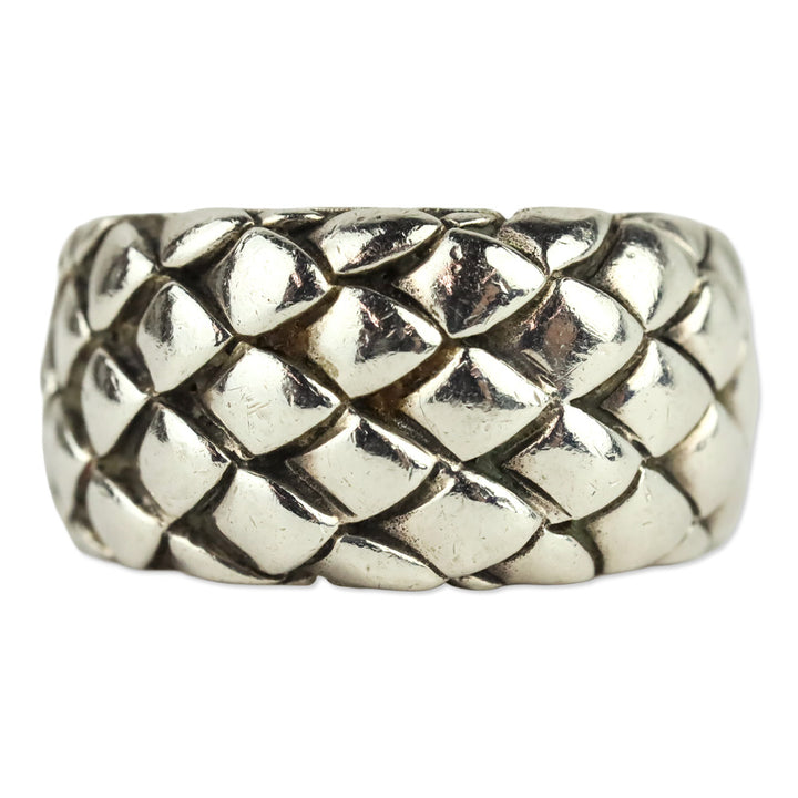 John Hardy Sterling Silver Legends Cobra Collection 11mm Band Ring