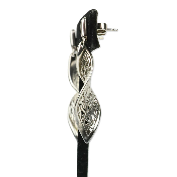 John Hardy Sterling Silver Wave Drop Earrings