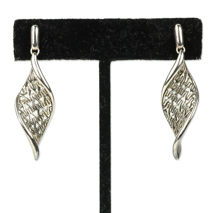 John Hardy Sterling Silver Wave Drop Earrings