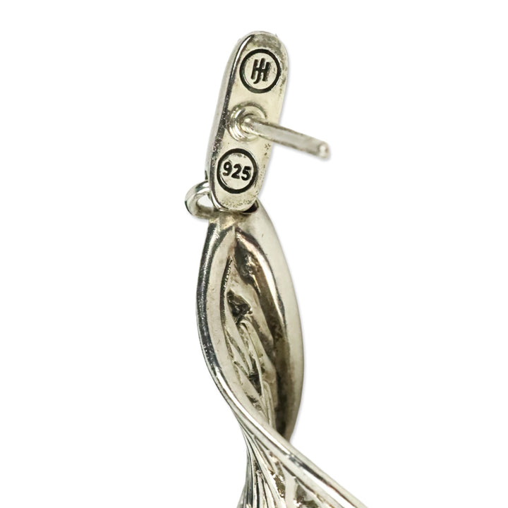 John Hardy Sterling Silver Wave Drop Earrings