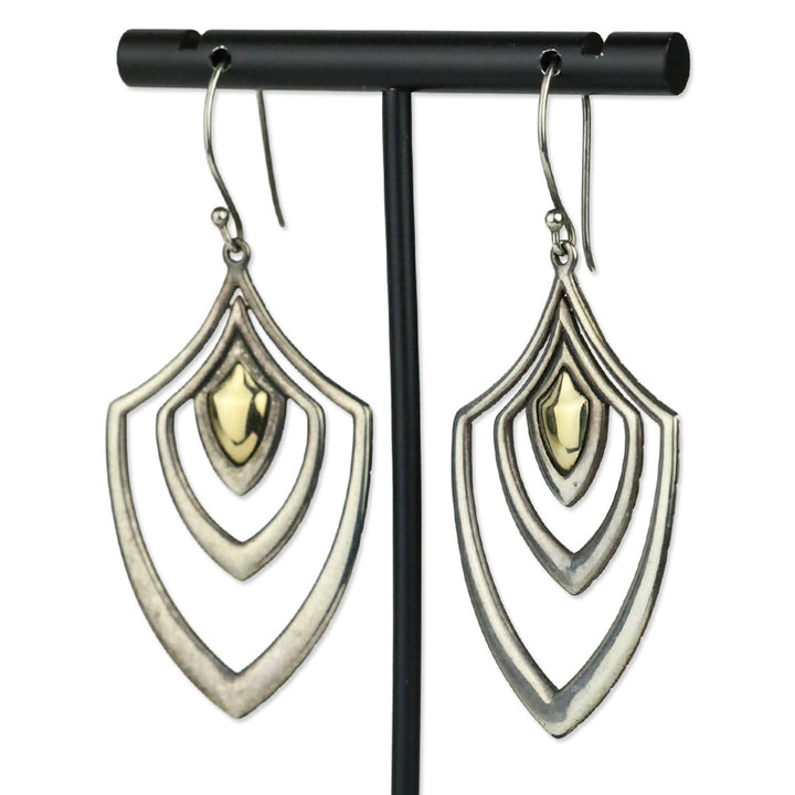John Hardy Two-Tone Palu Chandelier Earrings