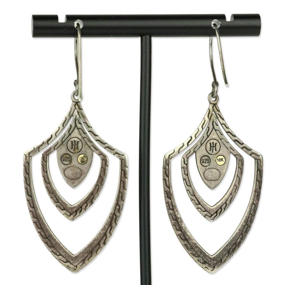 John Hardy Two-Tone Palu Chandelier Earrings