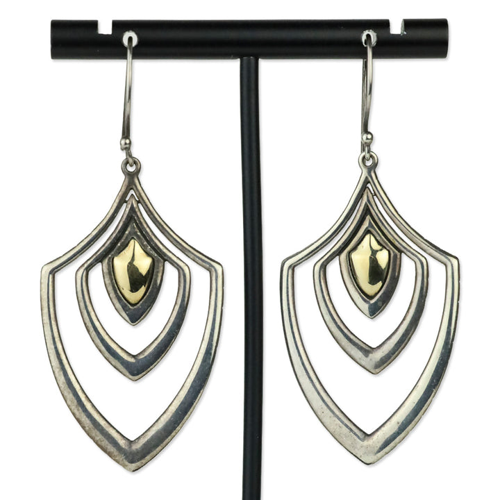 John Hardy Two-Tone Palu Chandelier Earrings