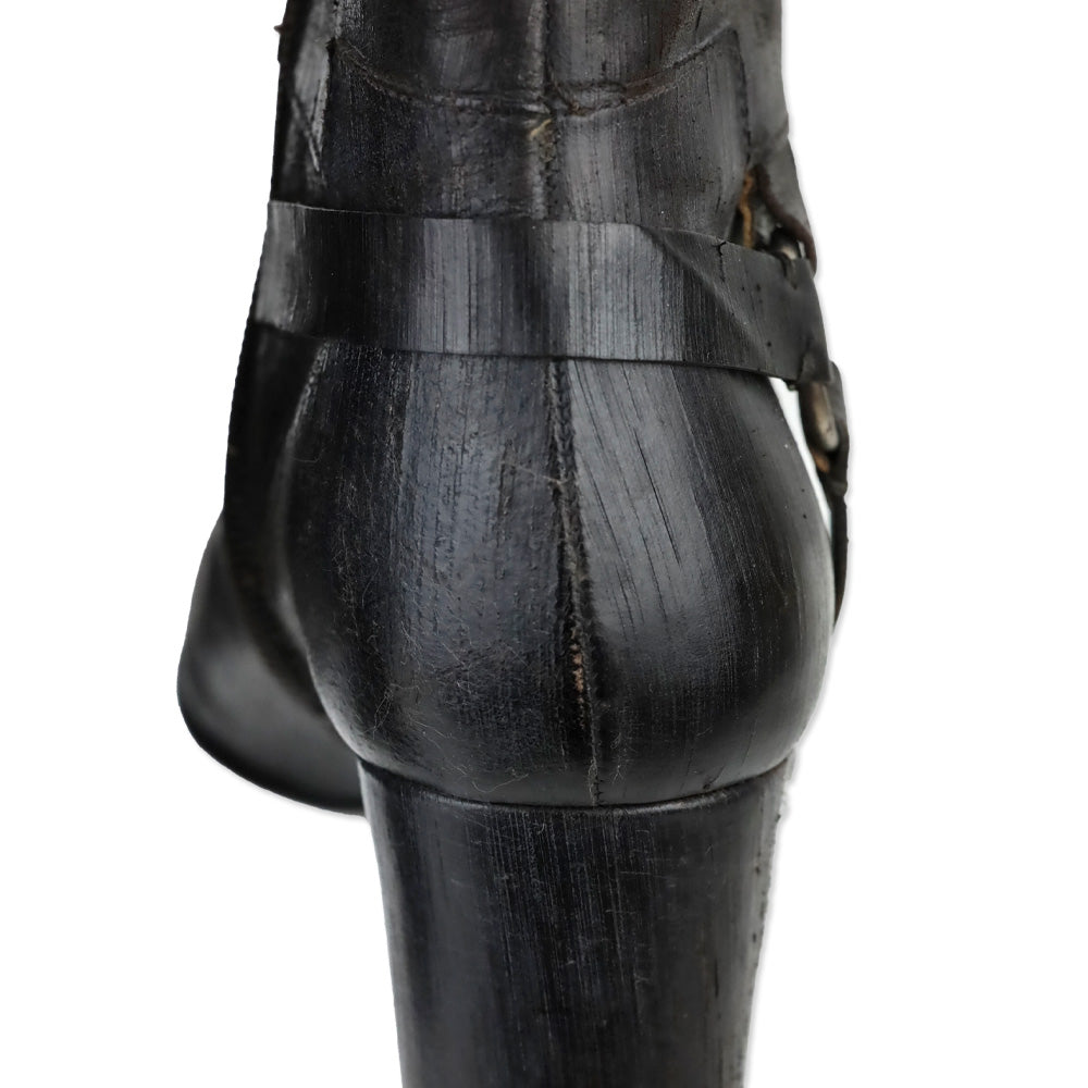 John Varvatos Brown Brushed Leather Harness Calf Boot