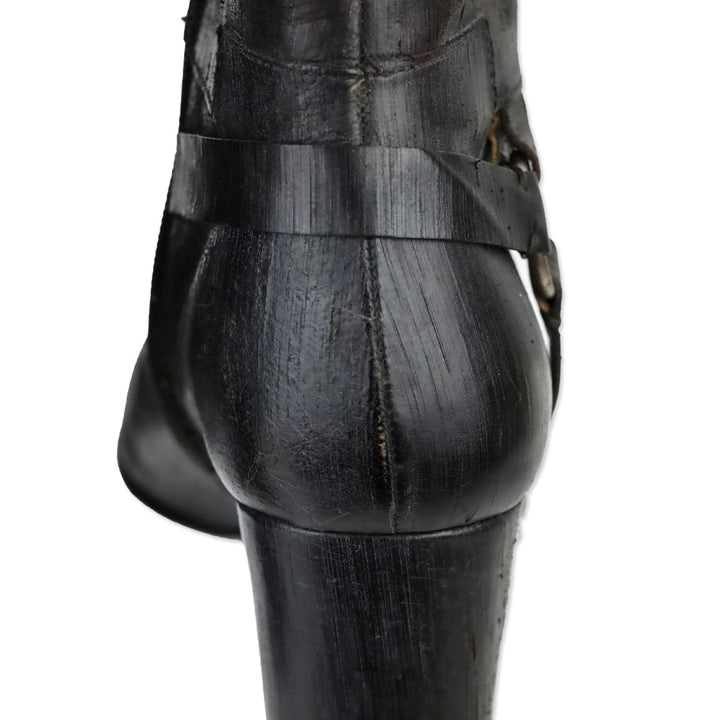 John Varvatos Brown Brushed Leather Harness Calf Boot