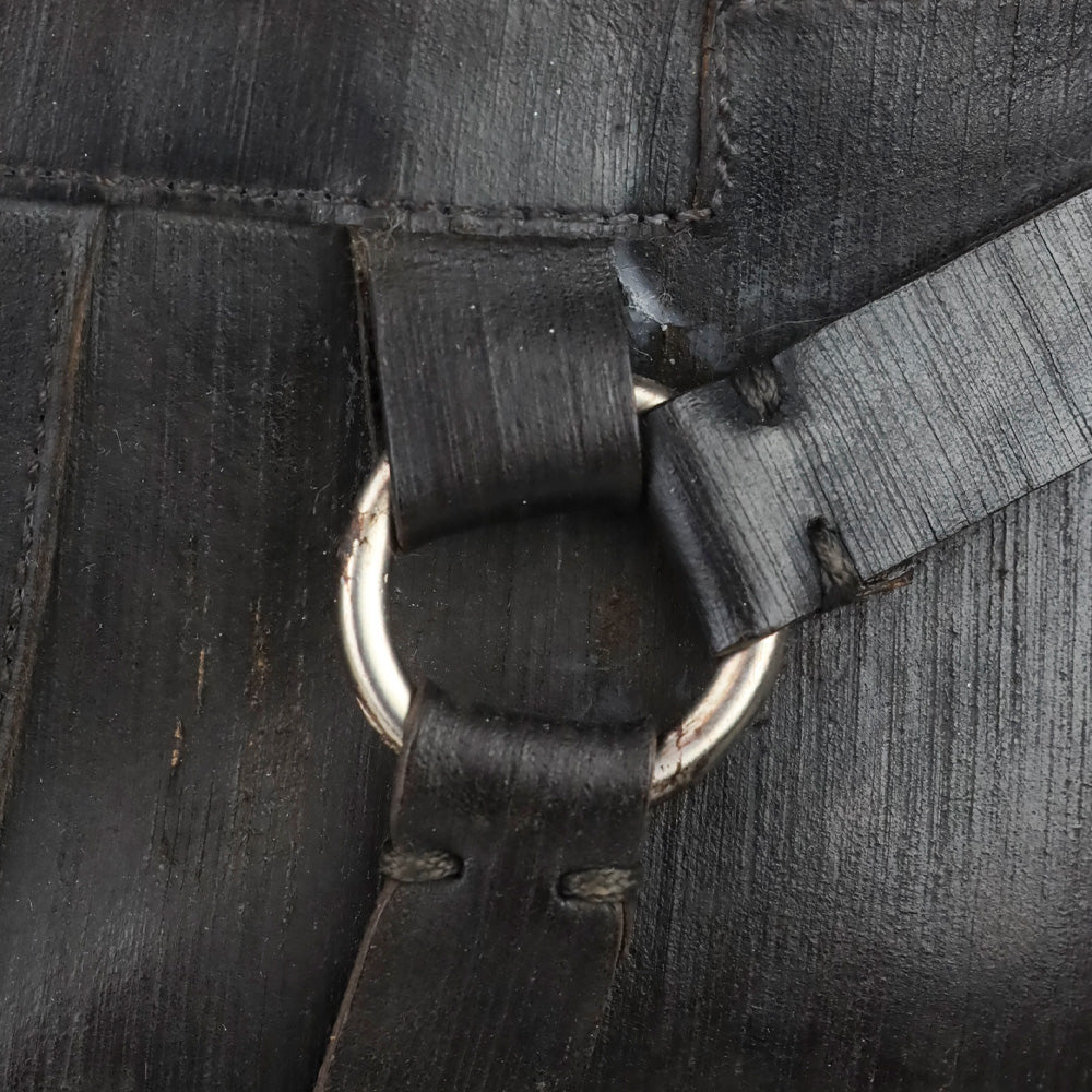 John Varvatos Brown Brushed Leather Harness Calf Boot