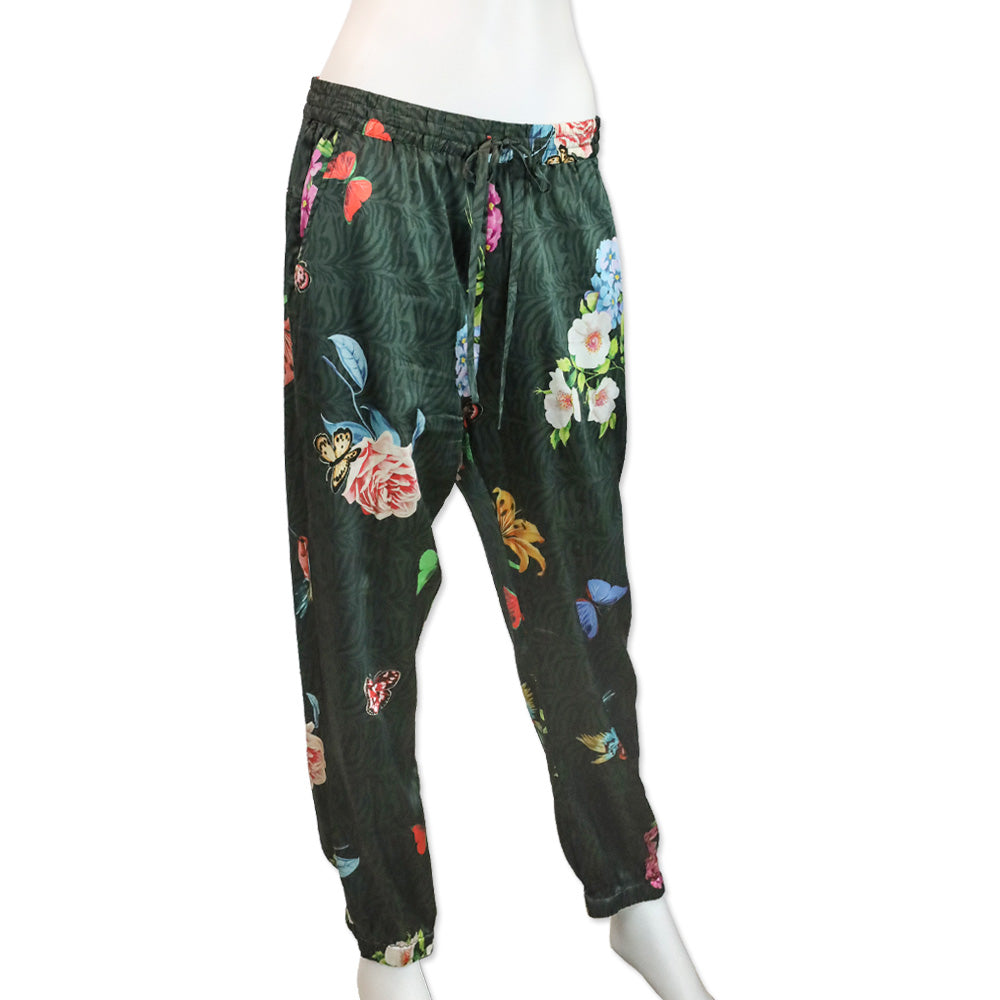 Johnny Was Blooming Seline Silk Jogger Pants