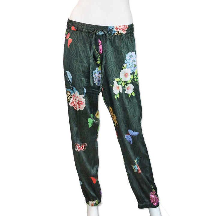 Johnny Was Blooming Seline Silk Jogger Pants