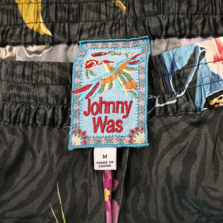Johnny Was Blooming Seline Silk Jogger Pants