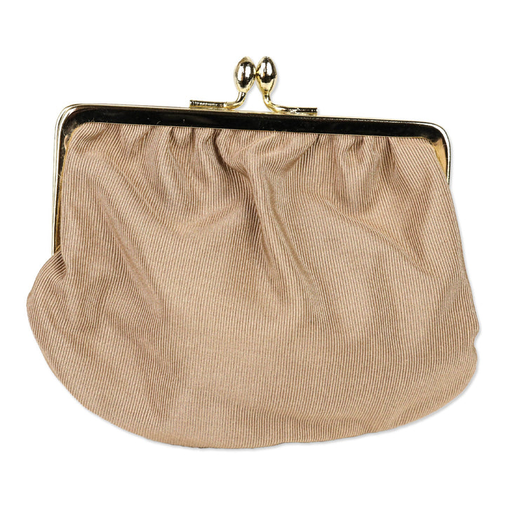 Judith Leiber Beige Snakeskin Medium Clutch with Strap