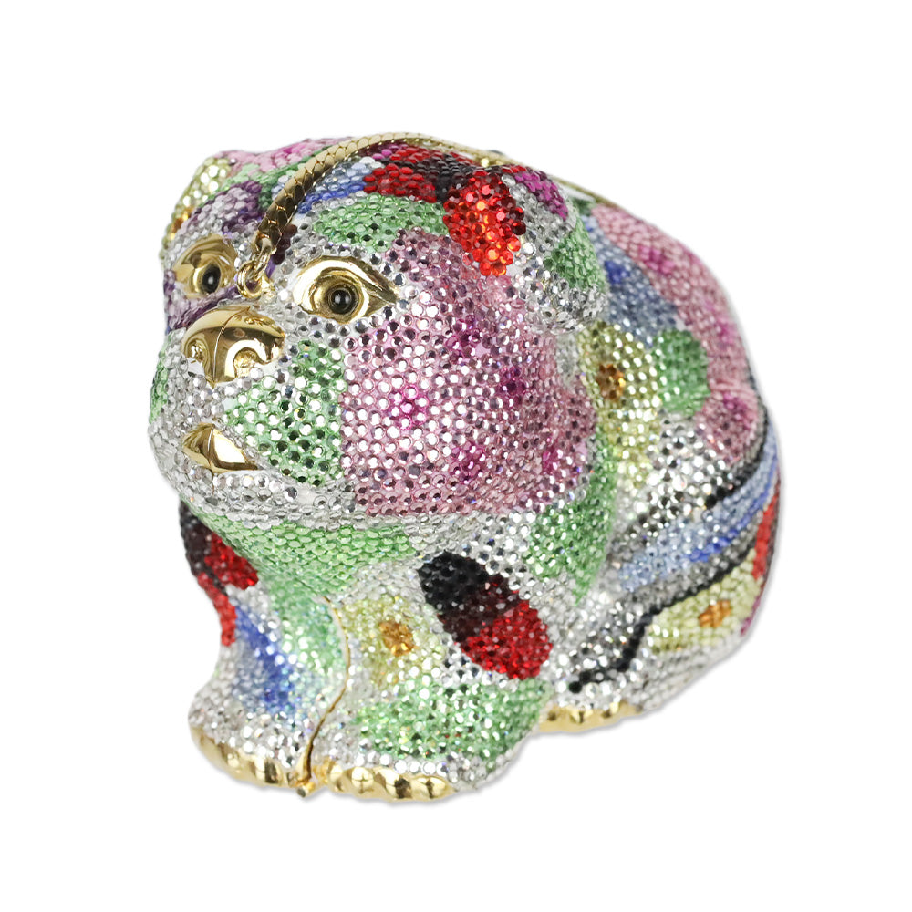 Judith Leiber Crystal Embellished Millie Pug Minaudière