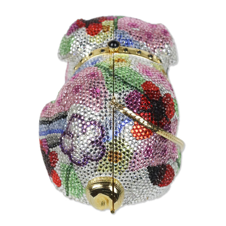 Judith Leiber Crystal Embellished Millie Pug Minaudière