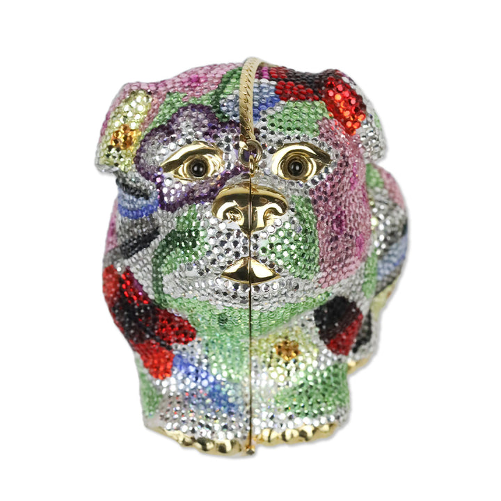 Judith Leiber Crystal Embellished Millie Pug Minaudière