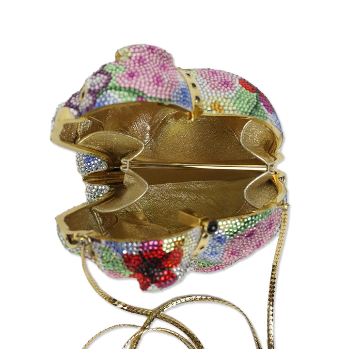 Judith Leiber Crystal Embellished Millie Pug Minaudière