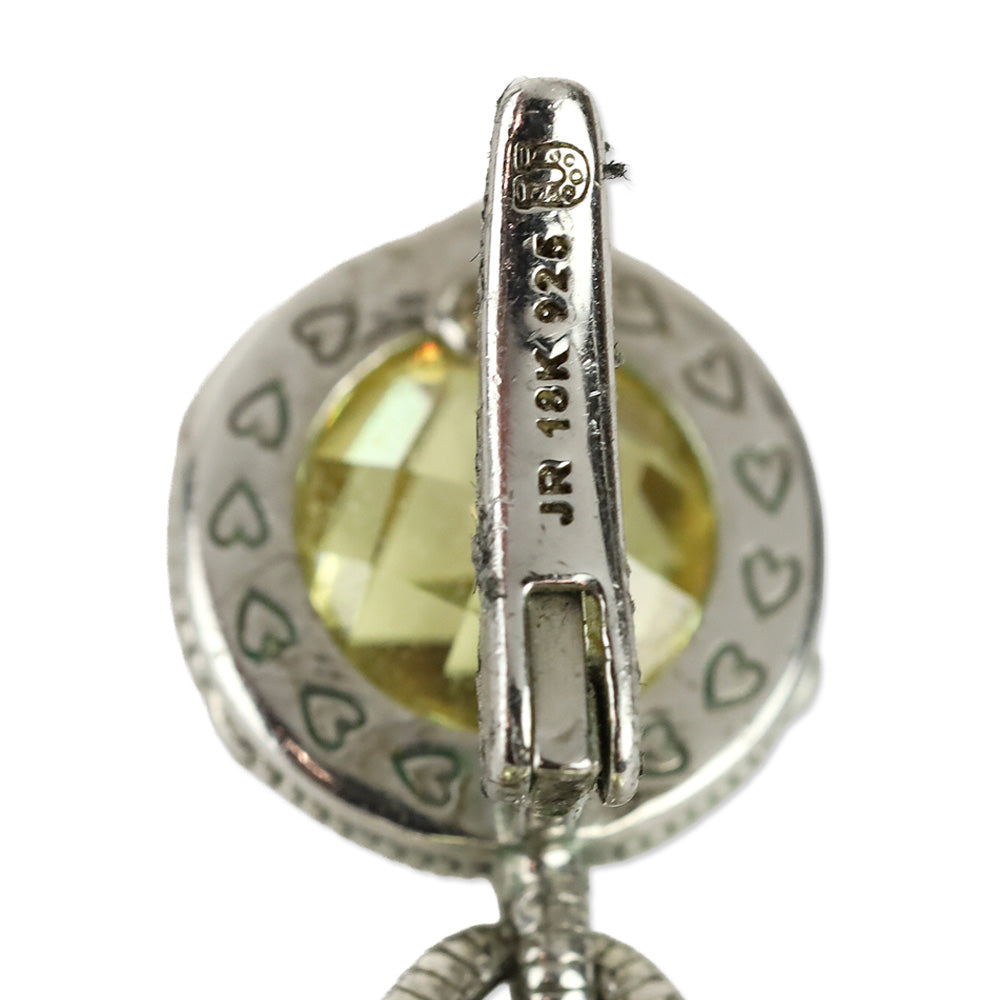 Judith Ripka Canary Crystals & Sapphire Eclipse Drop Earrings