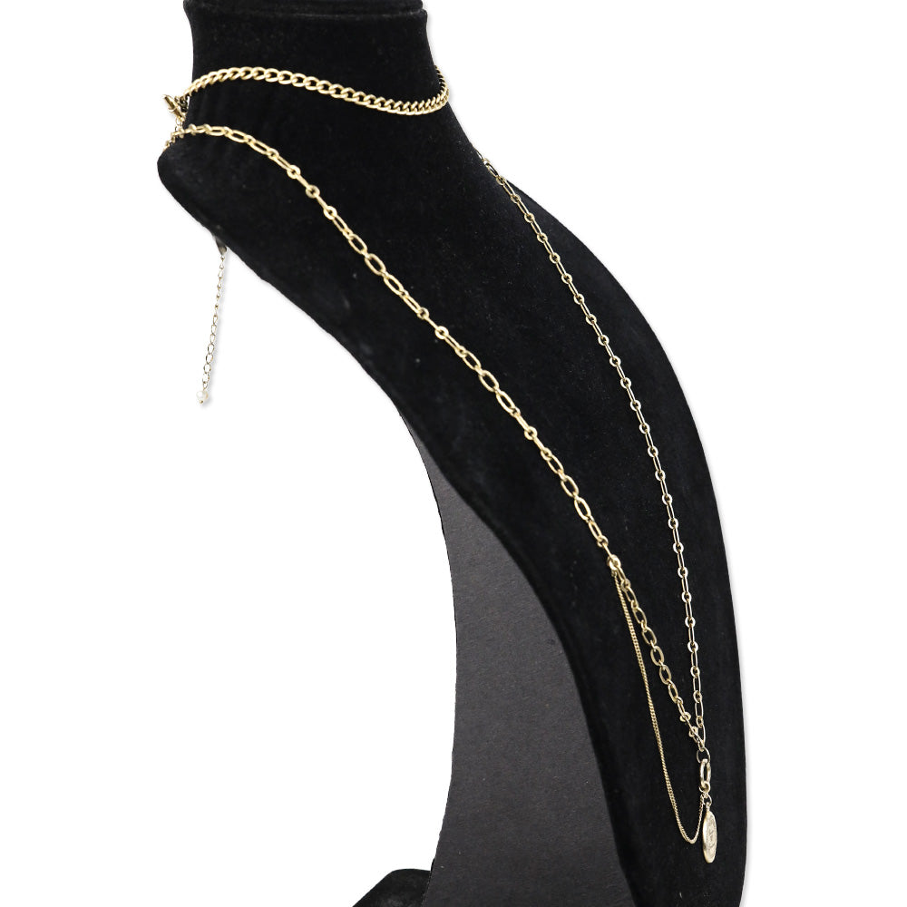 Juicy Couture Gold 3 Strand Queen of Couture Necklace