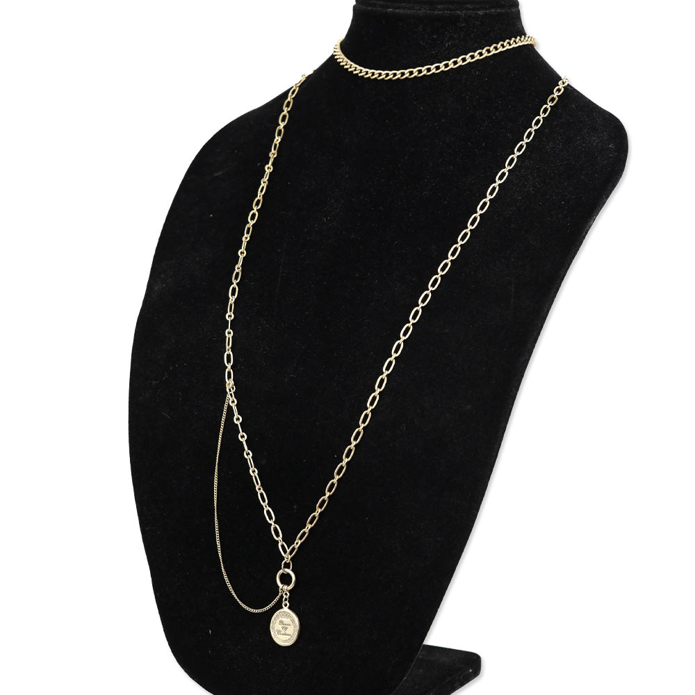 Juicy Couture Gold 3 Strand Queen of Couture Necklace