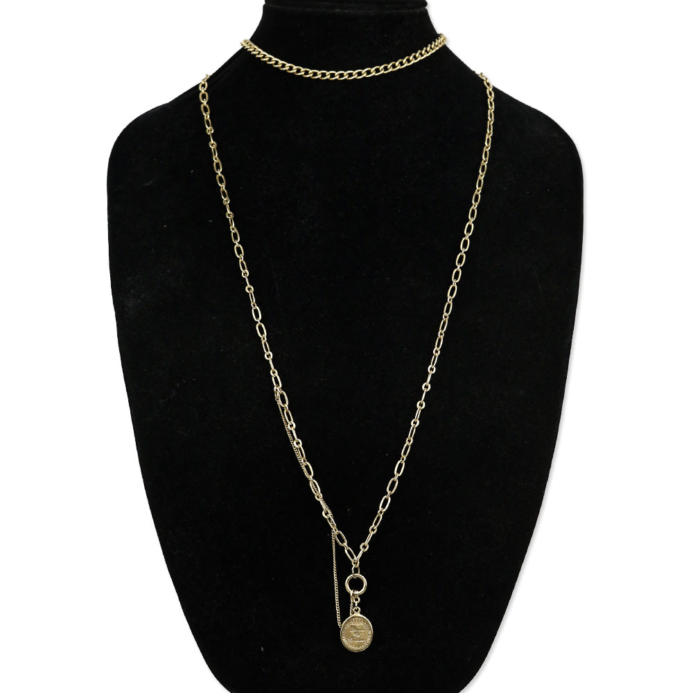 Juicy Couture Gold 3 Strand Queen of Couture Necklace