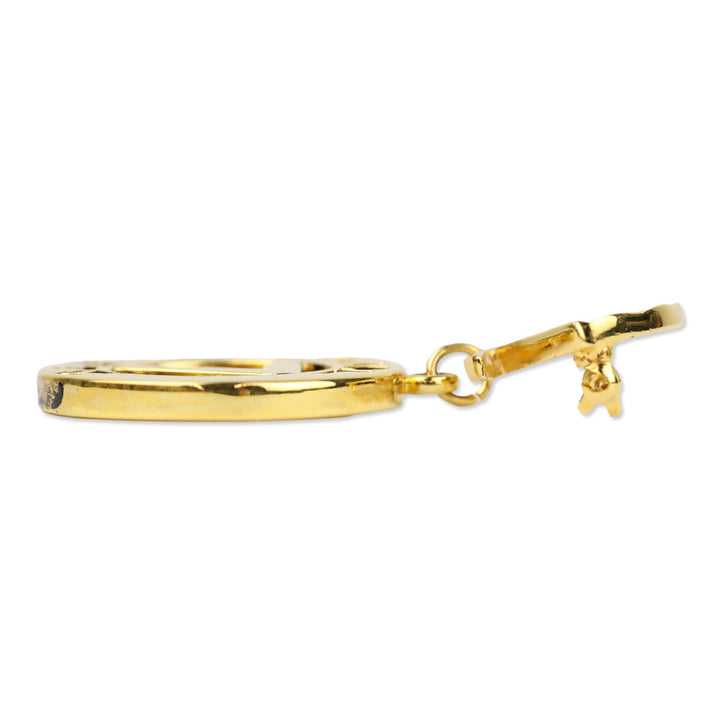 Karl Lagerfeld Vintage Gold Karl 7 Ete Circle Fan Pin