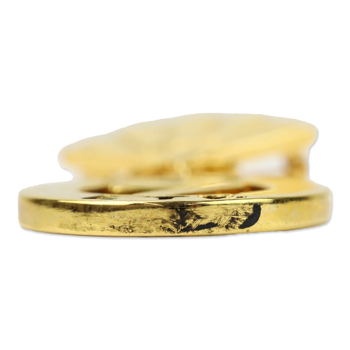 Karl Lagerfeld Vintage Gold Karl 7 Ete Circle Fan Pin