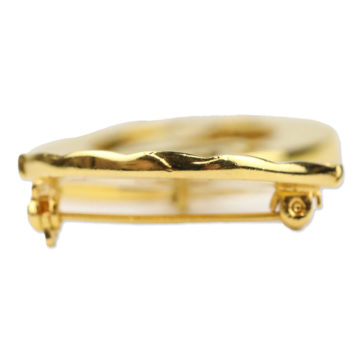 Karl Lagerfeld Vintage Gold Karl 7 Ete Circle Fan Pin