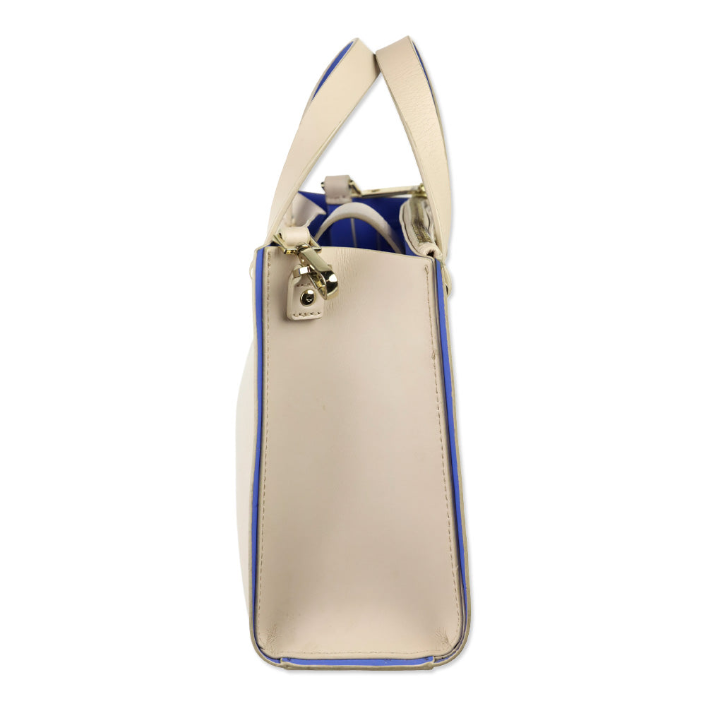 Kate Spade Arbour Hill Pumice and Adventure Blue Satchel