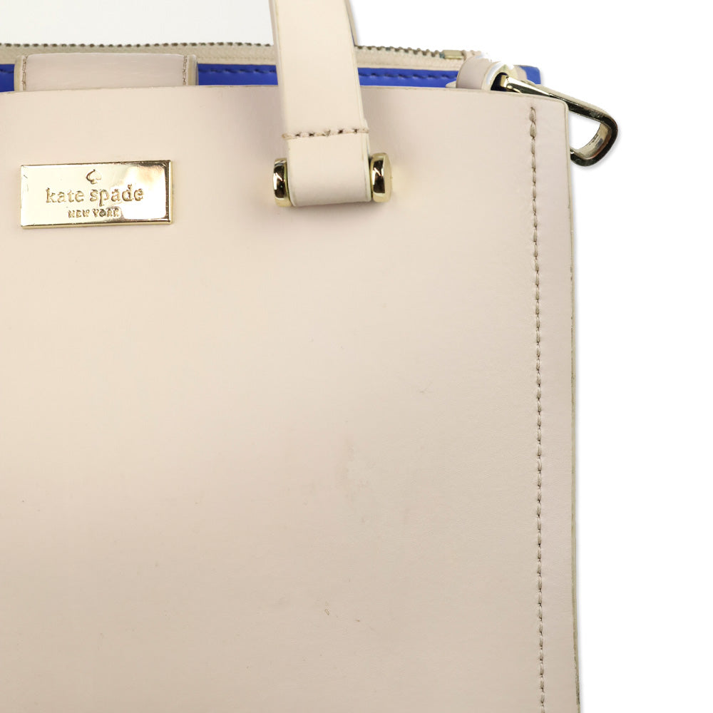 Kate Spade Arbour Hill Pumice and Adventure Blue Satchel