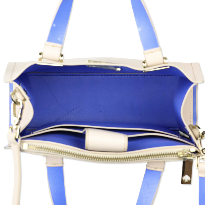 Kate Spade Arbour Hill Pumice and Adventure Blue Satchel