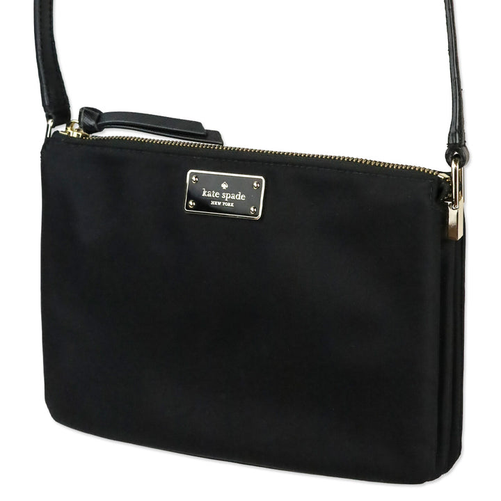 Kate Spade Black Madelyne Wilson Road Nylon Crossbody
