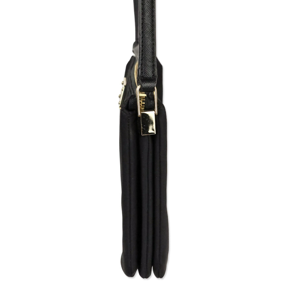 Kate Spade Black Madelyne Wilson Road Nylon Crossbody