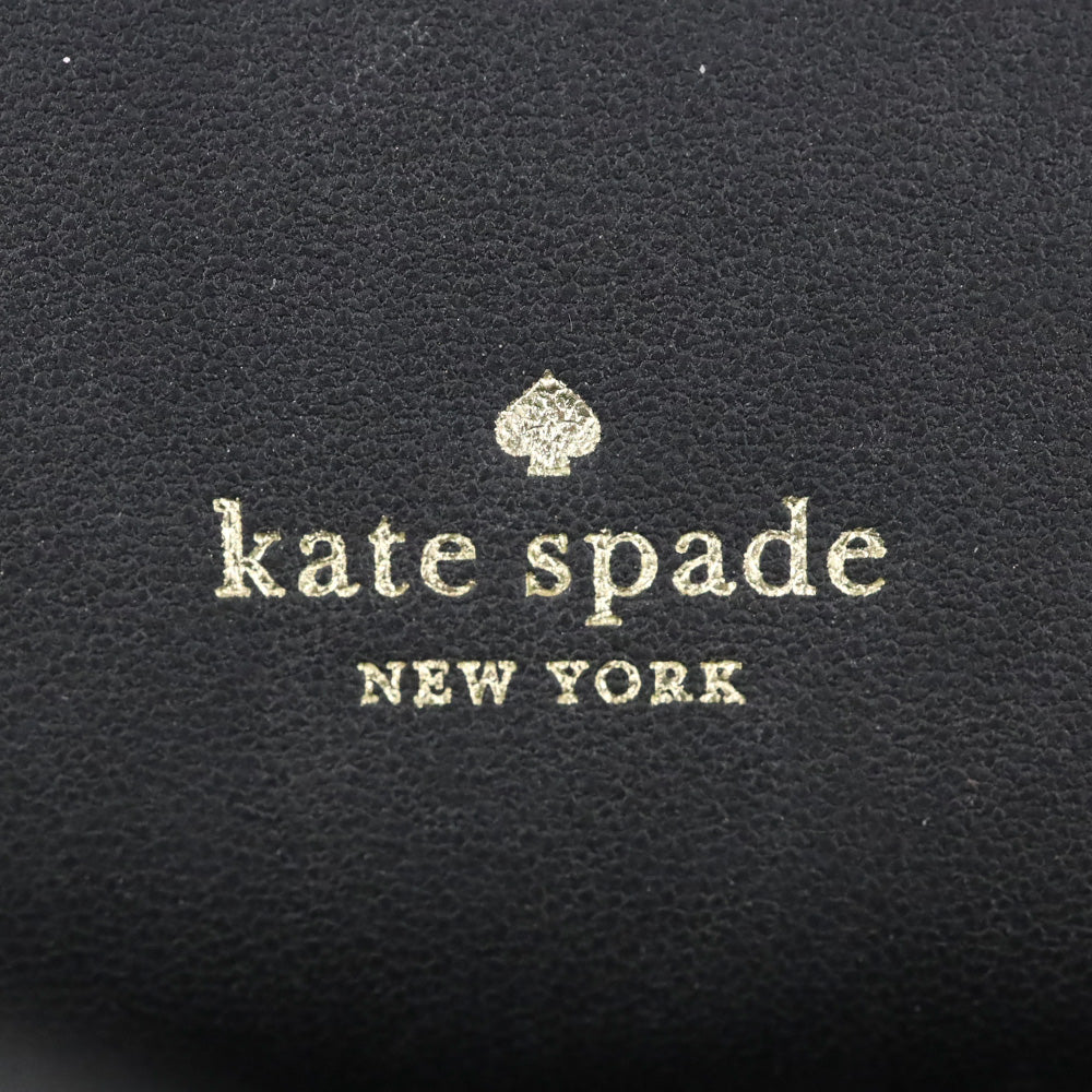 Kate Spade Black Multi Glimmer Dot Print Staci Phone Wallet Wristlet