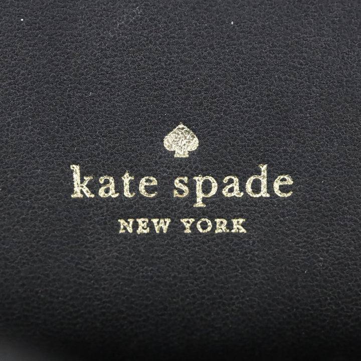 Kate Spade Black Multi Glimmer Dot Print Staci Phone Wallet Wristlet