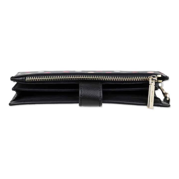 Kate Spade Black Multi Glimmer Dot Print Staci Phone Wallet Wristlet