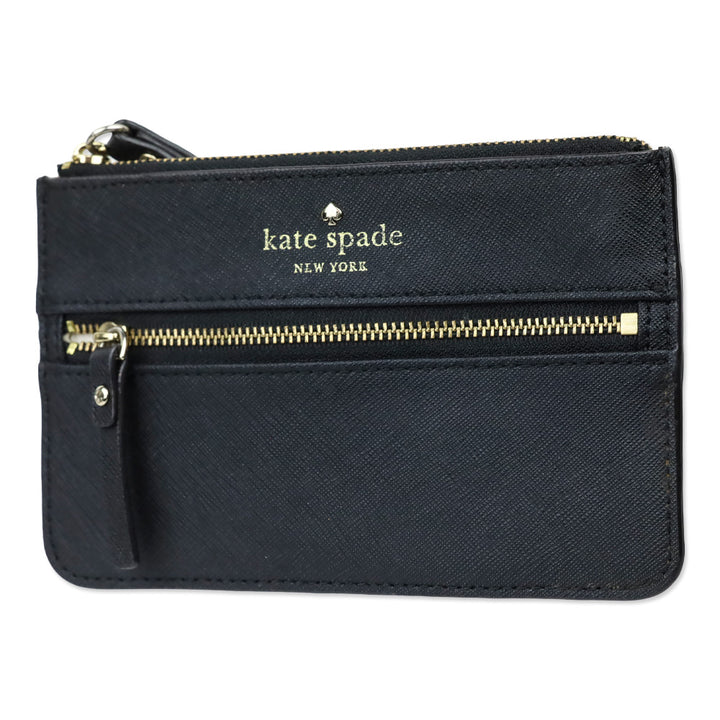Kate Spade Black Saffiano Leather Tinie Laurel Way Wristlet