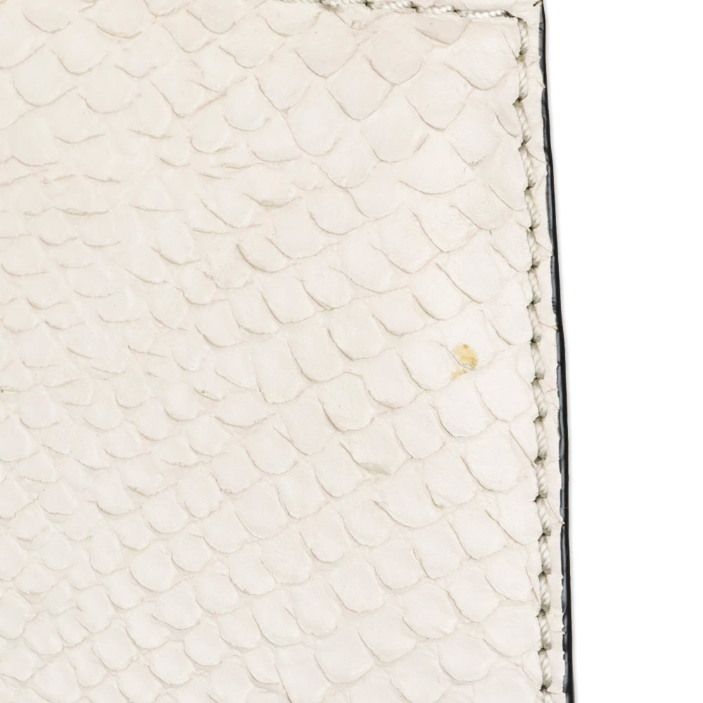 Kate Spade Black/White Snakeskin Shaw Street Kegan Satchel