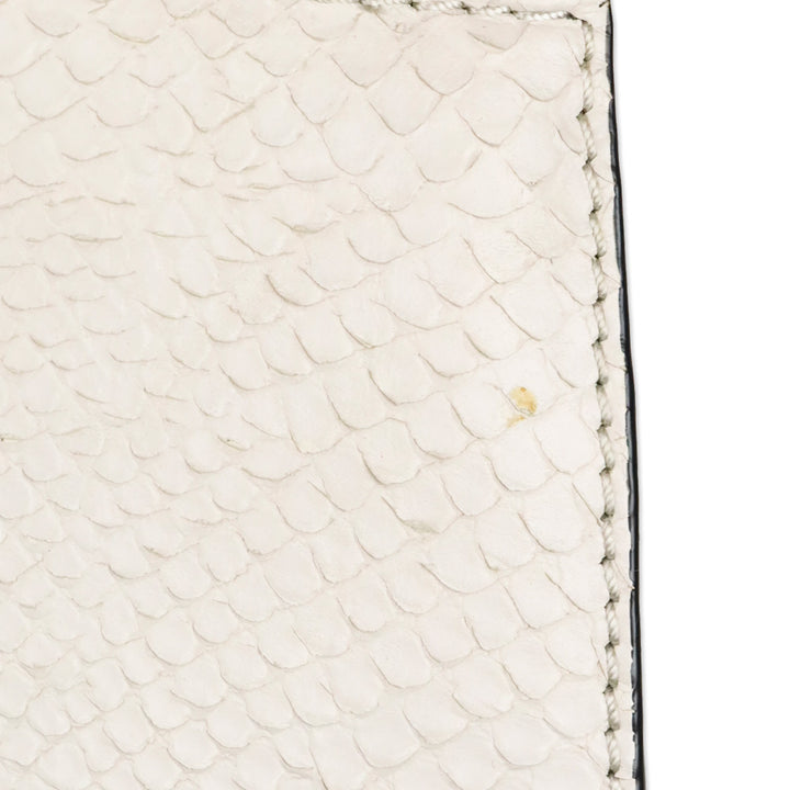 Kate Spade Black/White Snakeskin Shaw Street Kegan Satchel