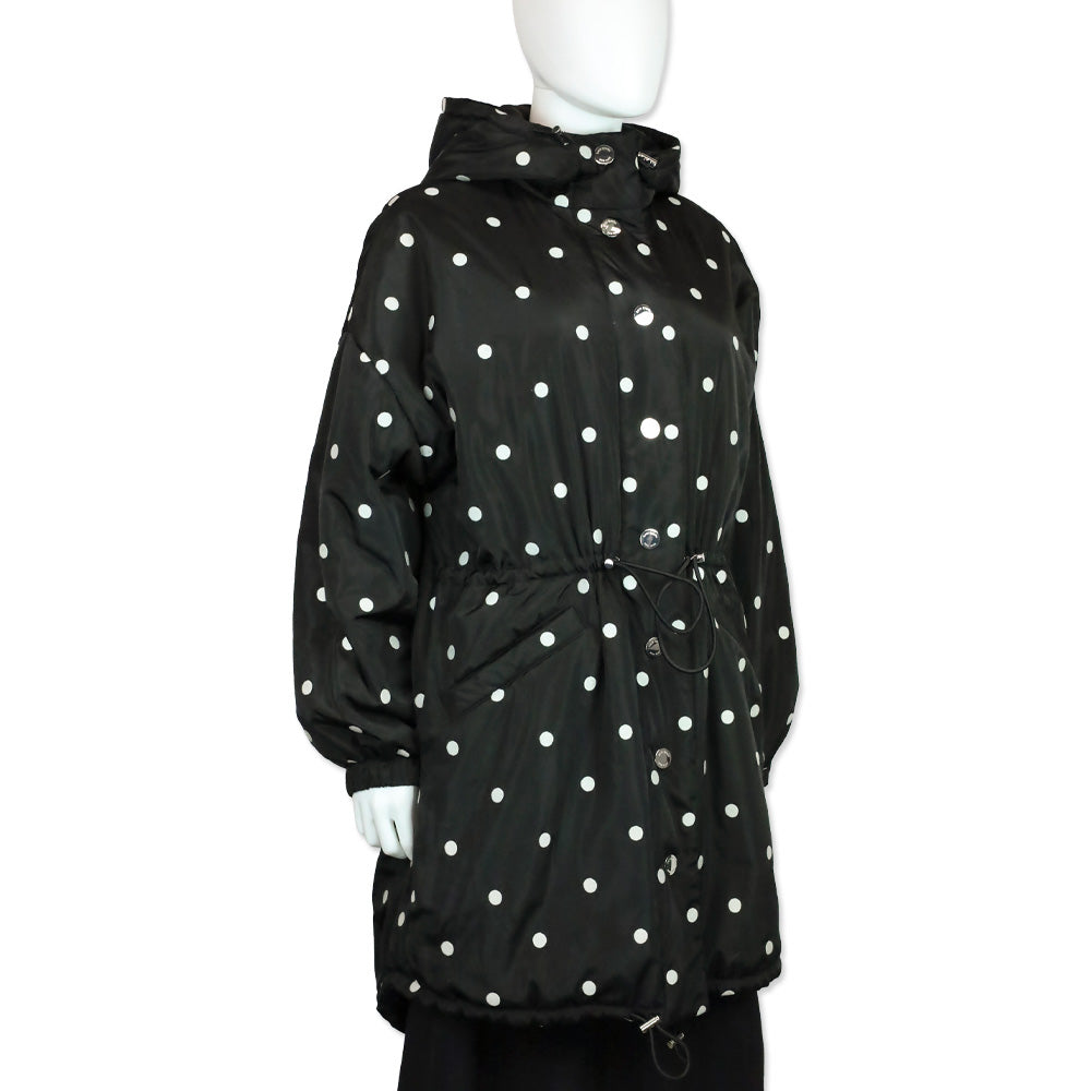 Kate Spade Breezy Dot Oversized Anorak Parka Coat
