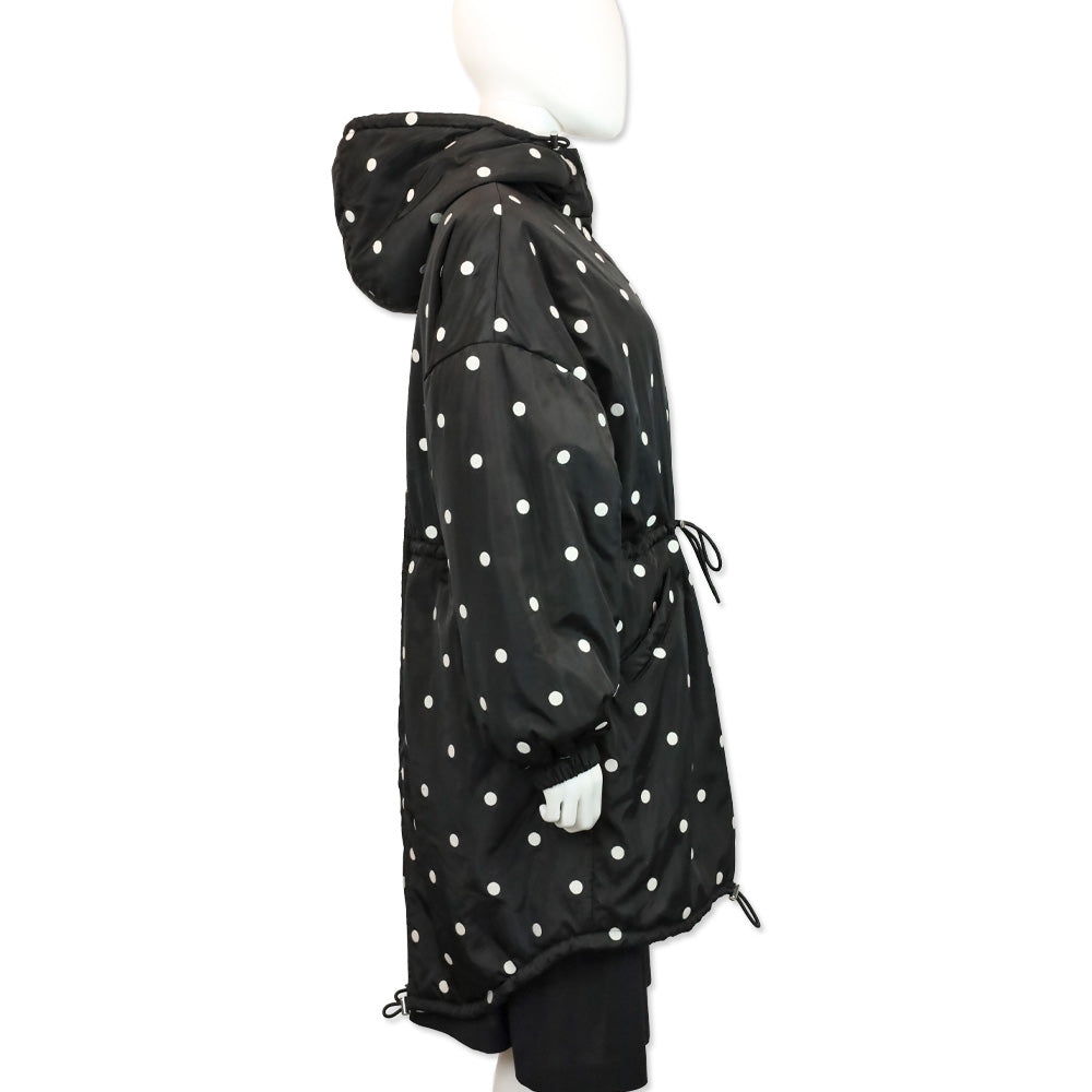 Kate Spade Breezy Dot Oversized Anorak Parka Coat