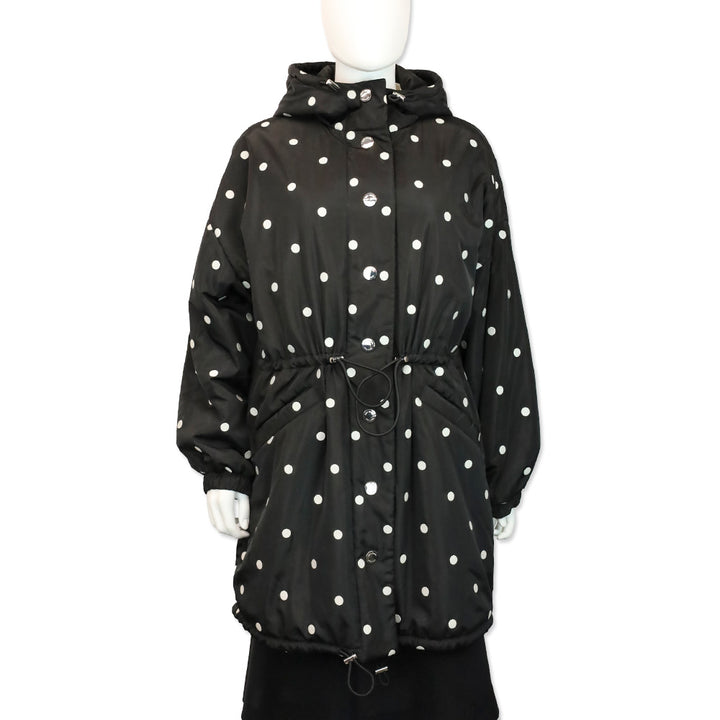 Kate Spade Breezy Dot Oversized Anorak Parka Coat